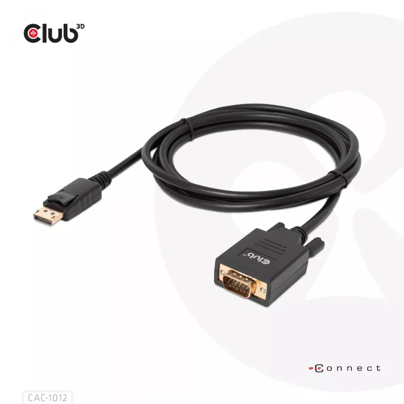 Kabelis DisplayPort į VGA M/M CLUB3D CAC-1012 2m