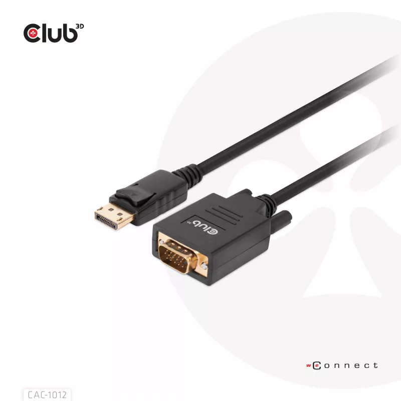 Kabelis DisplayPort į VGA M/M CLUB3D CAC-1012 2m