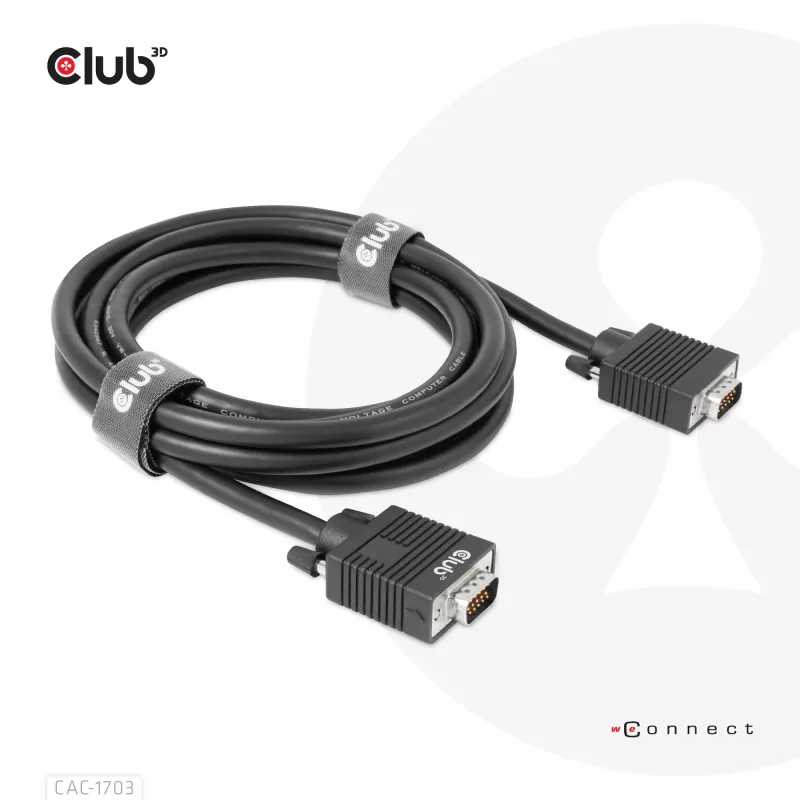 VGA kabelis 3m 28AWG CLUB3D CAC-1703