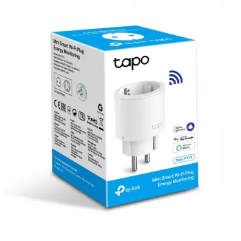 TP-Link Tapo P115 Mini išmanusis Wi-Fi kištukas su energijos stebėjimu, baltas