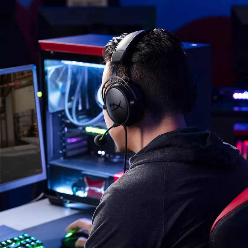 HyperX Cloud Alpha – Žaidimų ausinės (Juoda-Raudona)