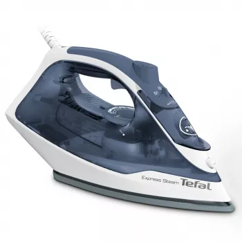 Tefal Express Steam FV2837 sausas ir garinis lygintuvas, Cerilium padas, 2400 W, mėlyna, pilka, balta