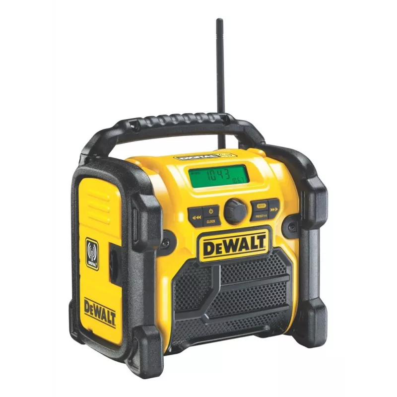 DEWALT DCR020-QW Belaidis Ličio jonų DAB+/FM kompaktinis radijas (be akumuliatoriaus)