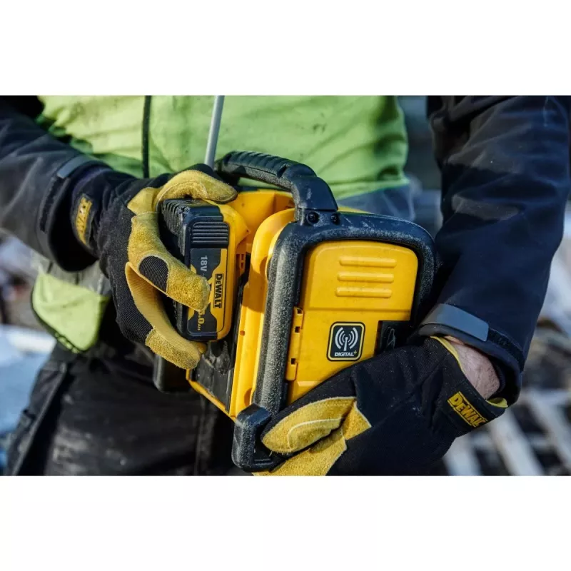 DEWALT DCR020-QW Belaidis Ličio jonų DAB+/FM kompaktinis radijas (be akumuliatoriaus)