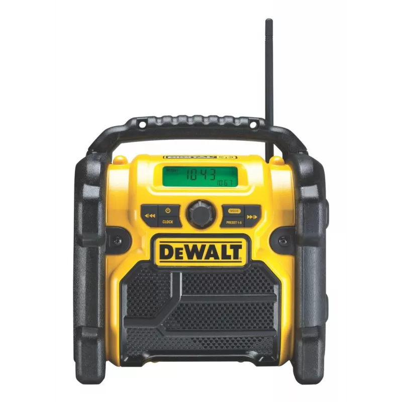 DEWALT DCR020-QW Belaidis Ličio jonų DAB+/FM kompaktinis radijas (be akumuliatoriaus)
