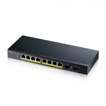 Zyxel GS1900-10HP valdomas L2 Gigabit Ethernet (10/100/1000) PoE jungiklis, juodas
