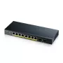 Zyxel GS1900-10HP valdomas L2 Gigabit Ethernet (10/100/1000) PoE jungiklis, juodas