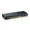 Zyxel GS1900-10HP valdomas L2 Gigabit Ethernet (10/100/1000) PoE jungiklis, juodas