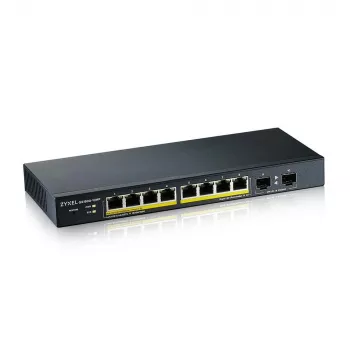 Zyxel GS1900-10HP valdomas L2 Gigabit Ethernet (10/100/1000) PoE jungiklis, juodas