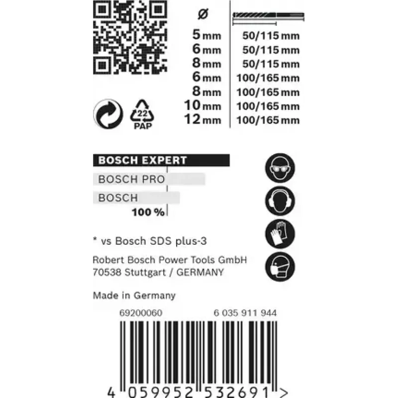 Bosch Expert 2 608 900 195 gręžtuvų rinkinys 7 vnt