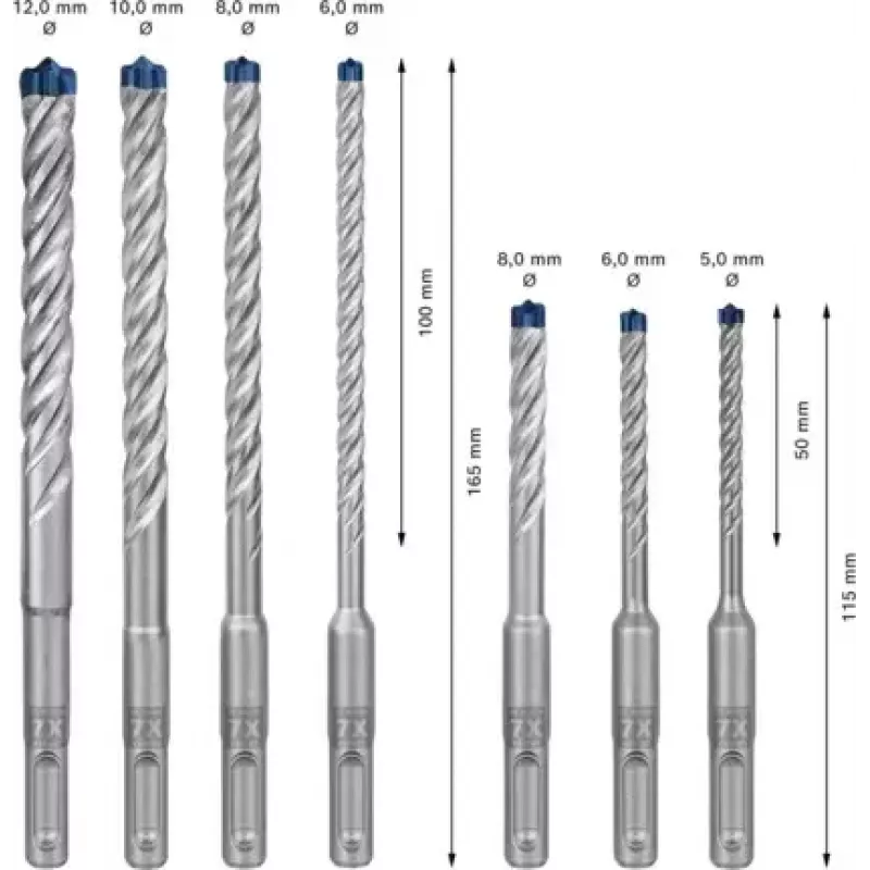 Bosch Expert 2 608 900 195 gręžtuvų rinkinys 7 vnt