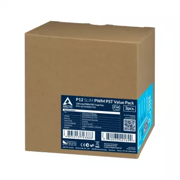 ARCTIC P12 Slim PWM PST slėgiui optimizuotas 120 mm PWM ventiliatorius su integruotu Y laidu