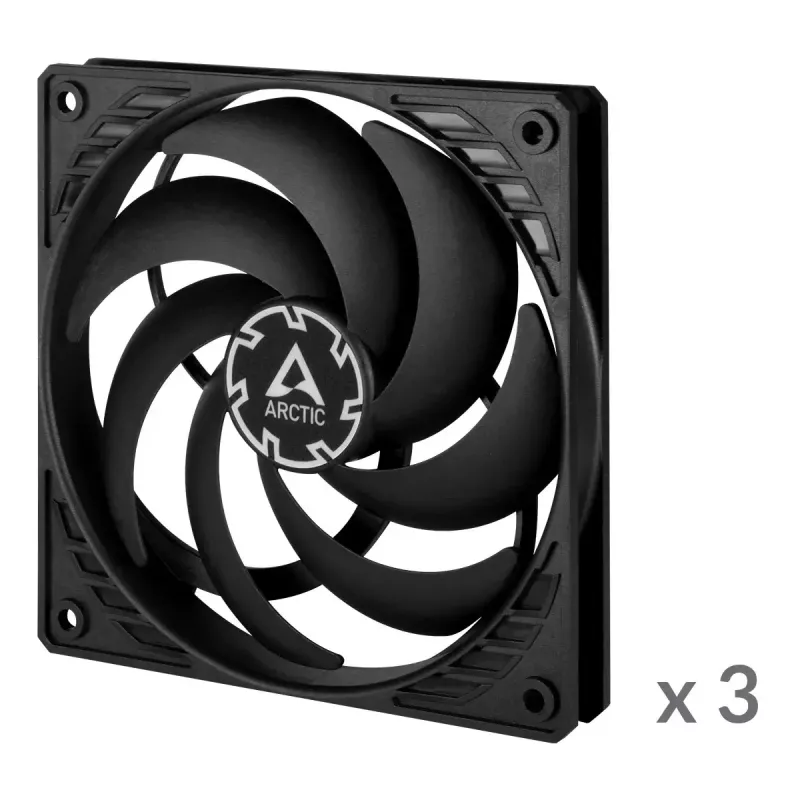 ARCTIC P12 Slim PWM PST slėgiui optimizuotas 120 mm PWM ventiliatorius su integruotu Y laidu
