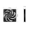 ARCTIC P12 Slim PWM PST slėgiui optimizuotas 120 mm PWM ventiliatorius su integruotu Y laidu