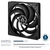 ARCTIC P12 Slim PWM PST slėgiui optimizuotas 120 mm PWM ventiliatorius su integruotu Y laidu