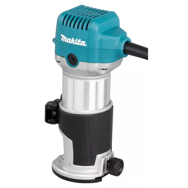 Maršrutizatorius Makita RT0702CX2J — 710 W, 10 000–34 000 aps./min., 8 mm įvorė, 0–40 mm gylis, 1,8 kg