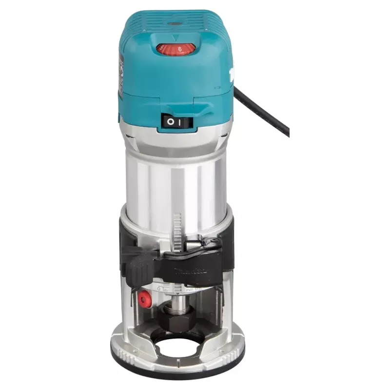 Maršrutizatorius Makita RT0702CX2J — 710 W, 10 000–34 000 aps./min., 8 mm įvorė, 0–40 mm gylis, 1,8 kg