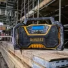 Nešiojamas radijas DeWALT DCR029-QW DAB FM, AC/DC maitinimas, Bluetooth, USB įkrovimas, ekranas, juoda/geltona