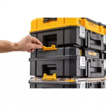 Įrankių dėklas DeWalt DWST82968-1, polikarbonatas, 7,8 l, užrakinamas, vandeniui atsparus, juodas