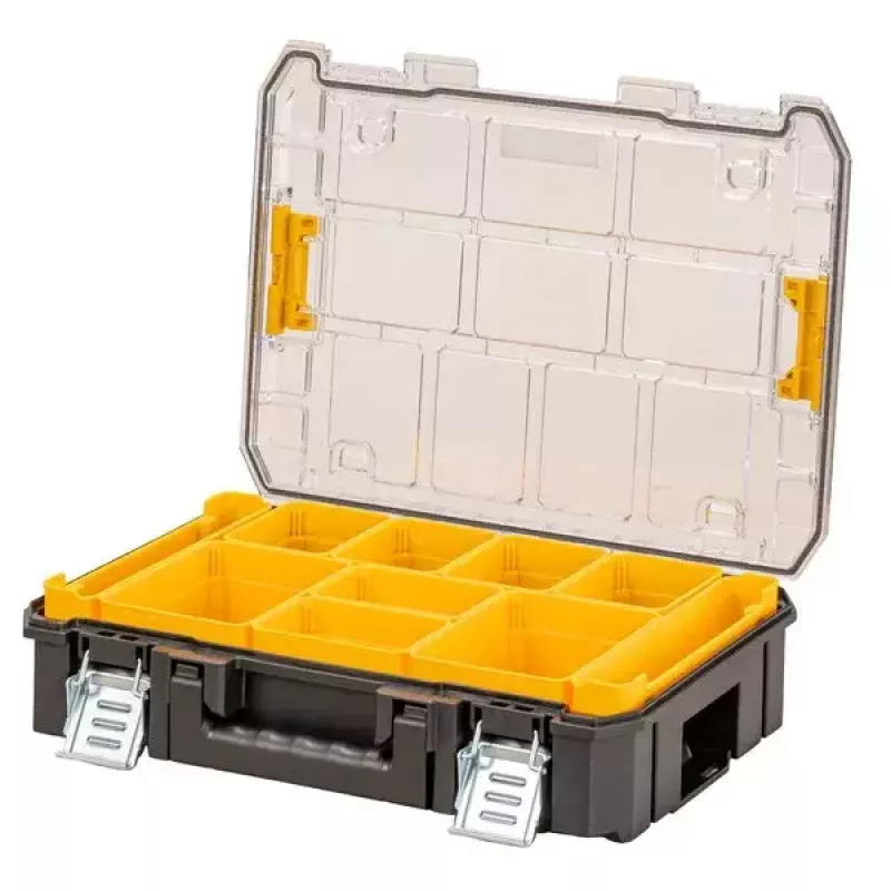 Įrankių dėklas DeWalt DWST82968-1, polikarbonatas, 7,8 l, užrakinamas, vandeniui atsparus, juodas