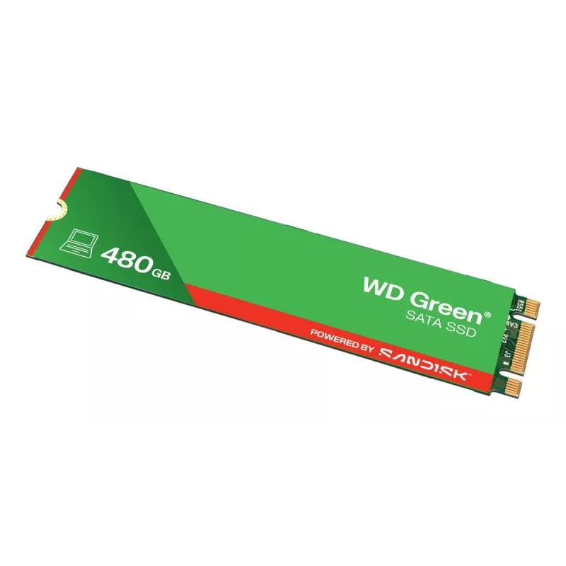 WESTERN DIGITAL SSD WD Green 480GB SATA 6Gb/s M.2 2280 MTTF 2.0M valandų