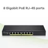 Zyxel GS1915-8EP Valdomas L2 Gigabit Ethernet (10/100/1000) Power over Ethernet (PoE) jungiklis juodas