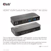 KVM jungiklis CLUB3D CSV-1382 Dual HDMI 4K 60Hz USB