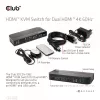 KVM jungiklis CLUB3D CSV-1382 Dual HDMI 4K 60Hz USB