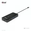 CLUB3D CSV-1595 7-in-1 Type-C stotelė su 2x HDMI, 2x USB Gen1 Type-A, 1x RJ45, 1x 3.5mm garsu, 1x USB Gen1 Type-C 100W PD