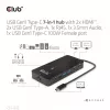 CLUB3D CSV-1595 7-in-1 Type-C stotelė su 2x HDMI, 2x USB Gen1 Type-A, 1x RJ45, 1x 3.5mm garsu, 1x USB Gen1 Type-C 100W PD
