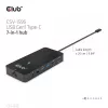 CLUB3D CSV-1595 7-in-1 Type-C stotelė su 2x HDMI, 2x USB Gen1 Type-A, 1x RJ45, 1x 3.5mm garsu, 1x USB Gen1 Type-C 100W PD