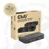 CLUB3D CSV-7210 DisplayPort/HDMI KVM jungiklis dviems kompiuteriams, 4K 60Hz