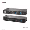 CLUB3D CSV-7210 DisplayPort/HDMI KVM jungiklis dviems kompiuteriams, 4K 60Hz