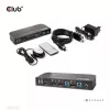 CLUB3D CSV-7210 DisplayPort/HDMI KVM jungiklis dviems kompiuteriams, 4K 60Hz