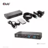 CLUB3D CSV-7210 DisplayPort/HDMI KVM jungiklis dviems kompiuteriams, 4K 60Hz