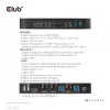 CLUB3D CSV-7210 DisplayPort/HDMI KVM jungiklis dviems kompiuteriams, 4K 60Hz