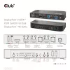 CLUB3D CSV-7210 DisplayPort/HDMI KVM jungiklis dviems kompiuteriams, 4K 60Hz