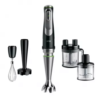 Braun MultiQuick 9 MQ 9195XLI 2 L Panardomasis blenderis 1200 W Juoda, Nerūdijantis plienas