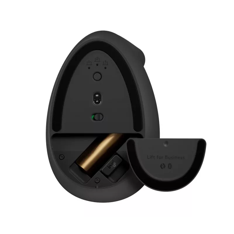 LOGITECH Lift For Business belaidė vertikali pelė dešinei rankai, grafito/juoda