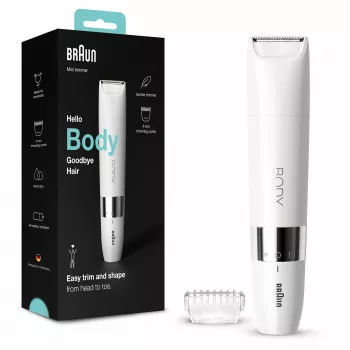 Braun BS1000 kūno mini trimeris, baltas