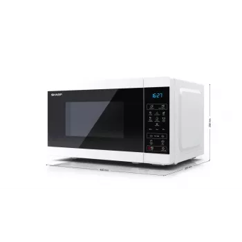 Sharp YC-MS02E-W mikrobangų krosnelė Solo 20 L 800 W balta