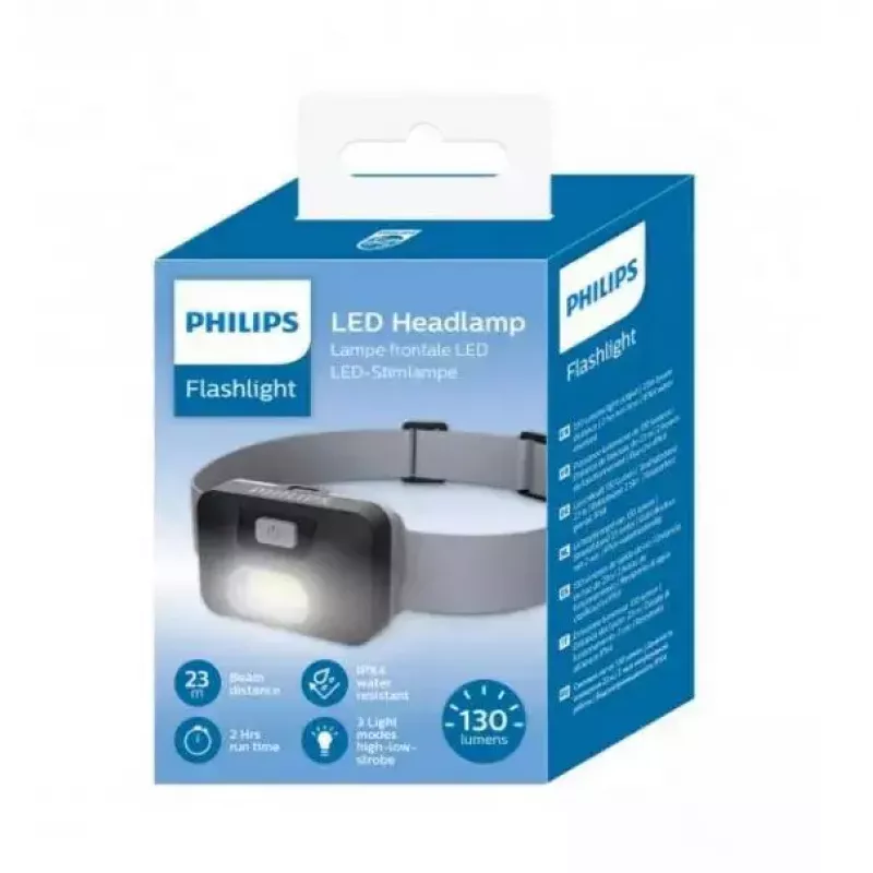 Philips SFL1000H/10 LED žibintas ant galvos, 130 lm, juodas