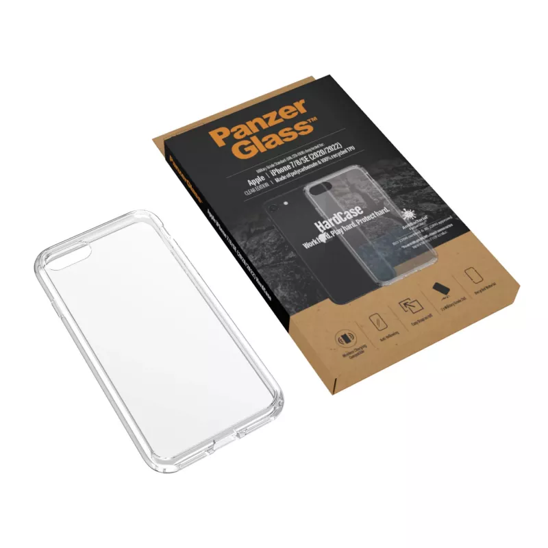 PanzerGlass® HardCase iPhone SE (2020/2022) | 7 | 8, Dėklas, Apple, Apple – iPhone SE 2022, Apple – iPhone SE 2020, Skaidrus