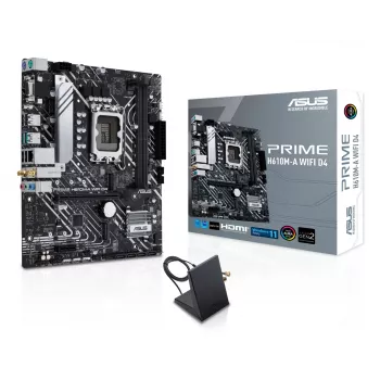 Motininė plokštė ASUS PRIME H610M-A WIFI D4 — Intel H610, LGA1700, micro ATX, DDR4, 2x DIMM, Wi‑Fi 5, Bluetooth 5.0, 2x M.2, HDMI 2.1, DP 1.4