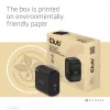 CLUB3D Travel Charger 65W GAN technologija, vienas USB Type-C prievadas, Power Delivery 3.0 palaikymas