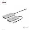 CLUB3D 4 prievadų USB-A šakotuvas USB-C – 10Gbps spartus duomenų perdavimas
