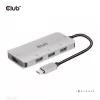 CLUB3D 4 prievadų USB-A šakotuvas USB-C – 10Gbps spartus duomenų perdavimas