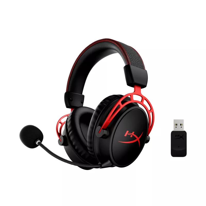 HyperX Cloud Alpha - Belaidės žaidimų ausinės (Juoda-Raudona)
