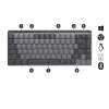 LOGITECH MX Mechanical Mini belaidė apšviesta klaviatūra, Graphite, Tactile Quiet, QWERTY US/Int'l