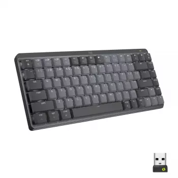 LOGITECH MX Mechanical Mini belaidė apšviesta klaviatūra, Graphite, Tactile Quiet, QWERTY US/Int'l